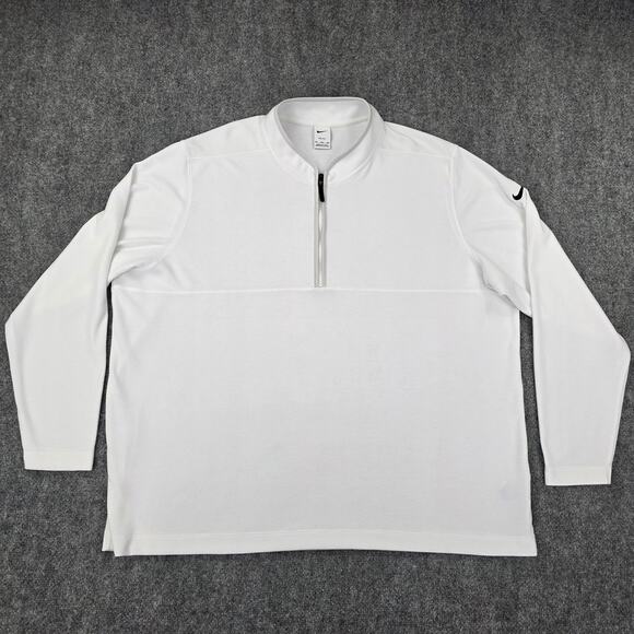 Nike White Quarter-Zip Sweatshirt - Picture 1 of 16
